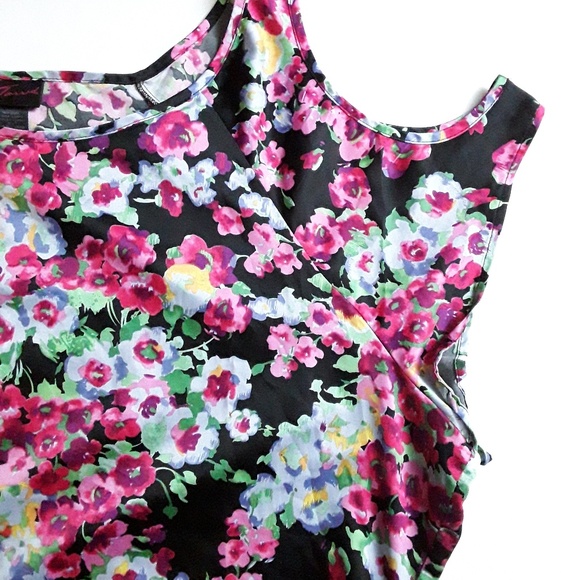 Torrid Open Shoulder Floral Top Blouse Plus 22/24 - Picture 4 of 7